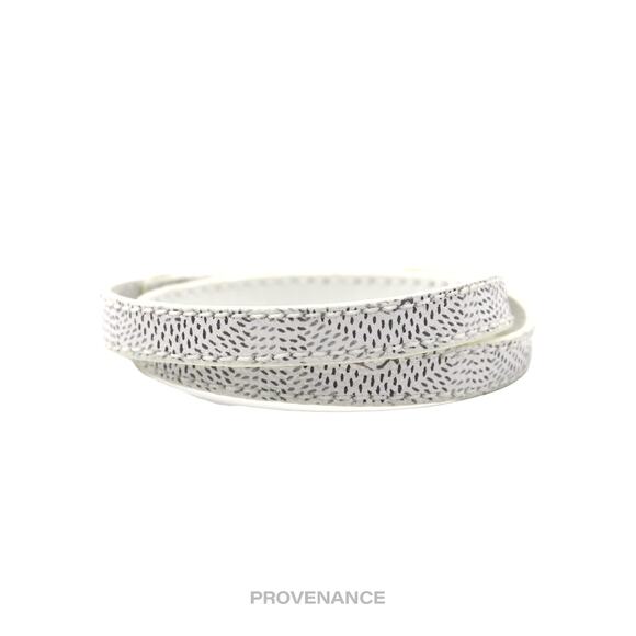 🔴 Goyard Double Wrap Bracelet - White Goyardine - Picture 3 of 5